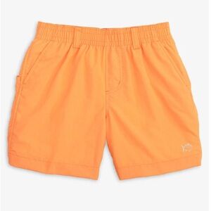 Shoreline Orange Athletic Shorts Lightweight Elastic Waist